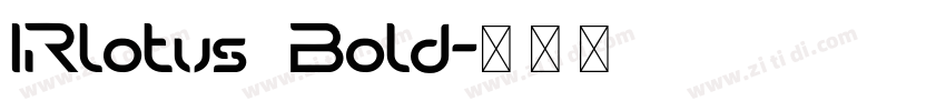 IRlotus Bold字体转换